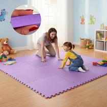 Kit 6 Tatame Tapete EVA Infantil 50x50cm 20mm Emborrachado Diversas Cores Bebê Criança Academia Yoga Pilates Impermeável Isolante Acústico