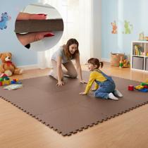 Kit 6 Tatame Tapete EVA Infantil 50x50cm 20mm Emborrachado Diversas Cores Bebê Criança Academia Yoga Pilates Impermeável Isolante Acústico