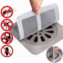 Kit 6 Tela Protetora Filtro Adesivo P/ Ralo Banheiro Cozinha