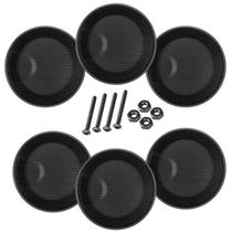 Kit 6 Telas Alto Falante 5 Polegadas Com Parafusos Metálica
