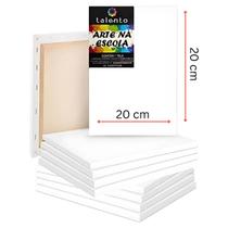 Kit 6 Telas Artística / Escolar para Pintura 20x20cm Talento