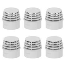 Kit 6 Terminal de Ventilacao 50mm Tigre Anti Mal Cheiro Kit 6 Terminal de Ventilacao 50mm Tigre Anti Mal Cheiro