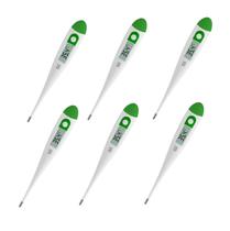 Kit 6 Termômetro Clínico Digital Branco HC222 - Multilaser