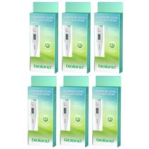 Kit 6 Termômetro Clínico Digital Haste Rígida T104 - Bioland