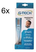 Kit 6 Termometro Digital Axilar Azul G-tech - 6 Unidades Kit 6 Termometro Digital Axilar Azul G-tech - 6 Unidades