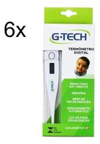 Kit 6 Termometro Digtal Axilar Branco G-Tech - 6 Unidades
