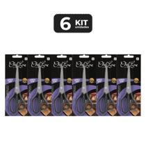 Kit 6 tesoura de corte multiuso de 8" em inox Kit 6 tesoura de corte multiuso de 8" em inox