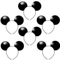 Kit 6 Tiara Arquinho de Orelhas do Tipo Mickey para Festa infantil Aniversário Unissex