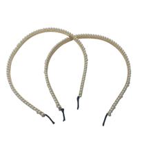 Kit 6 Tiaras Arco Pérola Acessório para Penteados 14cm