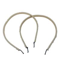 Kit 6 Tiaras Arco Pérola Acessório para Penteados 14cm