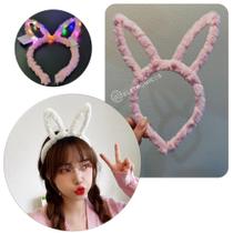 Kit 6 Tiaras Coelhinho Iluminadas Com LED Para Balada Dj Festas XM21355