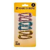 Kit 6 Tic Tac Cabelo Shine Brilho Adulto Infantil Marco Boni