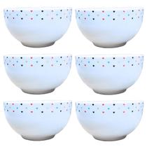 Kit 6 Tigela Bowl Cumbuca Sopa Sorvete 500ml - Porcelana