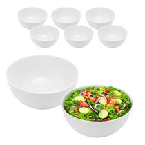 Kit 6 Tigela Bowl De Vidro Redonda Sobremesa Preto Opaline 1,3L