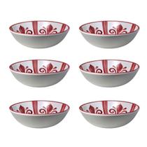 Kit 6 Tigelas Cumbucas Melamina Plástica Armário Decorativo