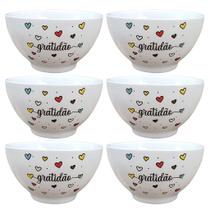 Kit 6 Tigelas Cumbucas para Servir Sopa e Açaí 500ml - Porcelana de Alta Qualidade Kit 6 Tigelas Cumbucas para Servir Sopa e Açaí 500ml - Porcelana de Alta Qualidade