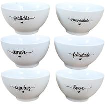 Kit 6 Tigelas Cumbucas para Servir Sopa e Açaí 500ml - Porcelana de Alta Qualidade Kit 6 Tigelas Cumbucas para Servir Sopa e Açaí 500ml - Porcelana de Alta Qualidade