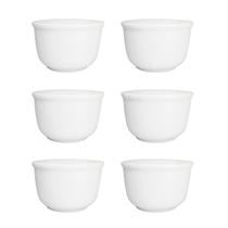 Kit 6 Tigelas Porcelana Brancas Especial para Sopa e Caldo - Terramada
