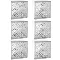 Kit 6 Tijolos Bloco De Vidro Esferas 19x19x8 Tradestar Kit 6 Tijolos Bloco De Vidro Esferas 19x19x8 Tradestar