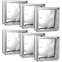 Kit 6 Tijolos Bloco De Vidro Transparente 19X19X8 Tradestar Kit 6 Tijolos Bloco De Vidro Transparente 19X19X8 Tradestar