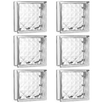 Kit 6 Tijolos Bloco De Vidro Xadrez 19x19x8 Tradestar Kit 6 Tijolos Bloco De Vidro Xadrez 19x19x8 Tradestar