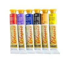 Kit 6 tinta a óleo oil colors classic acrilex 20ml