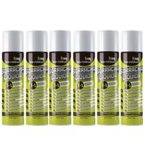 Kit 6 Tinta Borracha Líquida Branco Impermeabilizante 400ml Hm Rubber Spray