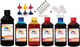 Kit 6 Tinta Para Epson L800 L810 L850 L805 L1800 1,25 Litros Platinum