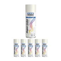 Kit 6 Tinta Spray Uso Geral Branco Brilhante 350ml - Tekbond