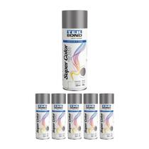 Kit 6 Tinta Spray Uso Geral Grafite 350ml - Tekbond Kit 6 Tinta Spray Uso Geral Grafite 350ml - Tekbond