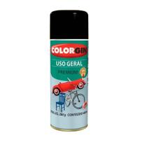 Kit 6 Tinta Spray Uso Geral Preto Fosco 400ml Colorgin