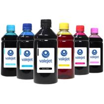 Kit 6 Tinta T574 Bulk Ink CMYK Corante 500ml Valejet Kit 6 Tinta T574 Bulk Ink CMYK Corante 500ml Valejet