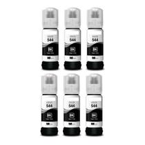 Kit 6 tintas compativel para t544 l3110 l3150 l3250 bk