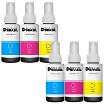 Kit 6 Tintas Para Epson T664 L355 L365 L395 L455 L1300 L110