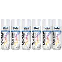 Kit 6 Tintas Spray Branco Fosco 350ml - Tekbond