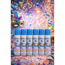 Kit 6 Tintas Spray Divertida Para Cabelo Fashion Azul 125ml/55g Axé Brasil Kit 6 Tintas Spray Divertida Para Cabelo Fashion Azul 125ml/55g Axé Brasil