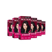 Kit 6 Tinturas Biocolor Castanho Médio 4.0