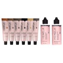 Kit 6 Tinturas Tinta Para Sobrancelhas + 1 Creme Oxidante + 1 Removedor Menela Kit 6 Tinturas Tinta Para Sobrancelhas + 1 Creme Oxidante + 1 Removedor Menela