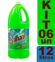 Kit 6 Tira Manchas sem Cloro Para Roupa Brilhante 2L