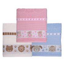 Kit 6 Toalha Banho Infantil Macia Menino Menina Criança