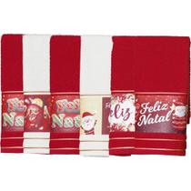 Kit 6 Toalha Lavabo Natalina Jacquard 30x45cm Kit 6 Toalha Lavabo Natalina Jacquard 30x45cm