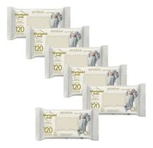 Kit 6 Toalha Lenço Umedecido Bebe Marigold Sensitive 120und Kit 6 Toalha Lenço Umedecido Bebe Marigold Sensitive 120und