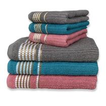 Kit 6 Toalhas Caneladas 3 Banho + 3 Rosto Conforto Qualidade Beka Kit 6 Toalhas Caneladas 3 Banho + 3 Rosto Conforto Qualidade Beka