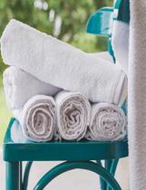 Kit 6 toalhas de algodão para salão de beleza barbearia branca macia