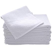 Kit 6 Toalhas de Banho Linha Hotel 70x140 Branco 90% Algodão e 10% Poliéster Flabom Kit 6 Toalhas de Banho Linha Hotel 70x140 Branco 90% Algodão e 10% Poliéster Flabom