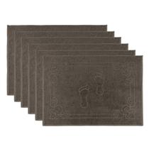 Kit 6 Toalhas de Piso Felpudo para chão de banheiro Supremo