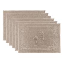 Kit 6 Toalhas de Piso Felpudo para chão de banheiro Supremo