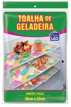 Kit 6 Toalhas de Plástico Estampada Para Geladeira Lavável