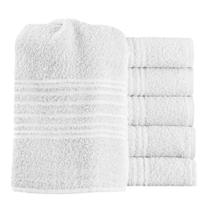 Kit 6 Toalhas De Rosto Branco Teka Escala 280 g Algodão Kit 6 Toalhas De Rosto Branco Teka Escala 280 g Algodão