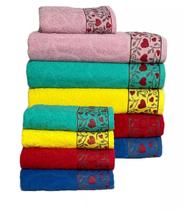 Kit 6 Toalhas de Rosto Florenza 45 x 80 cm De'Limas Kit 6 Toalhas de Rosto Florenza 45 x 80 cm De'Limas